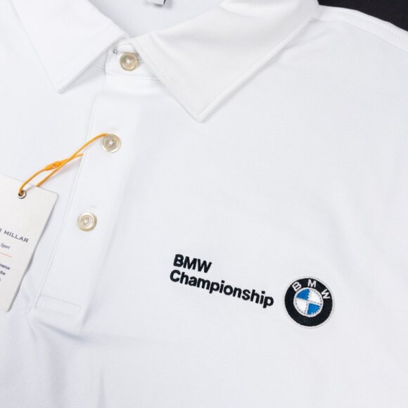 Peter Millar BMW Championship Summer Comfort Golf Polo Shirt XL Stretch White - Picture 5 of 14